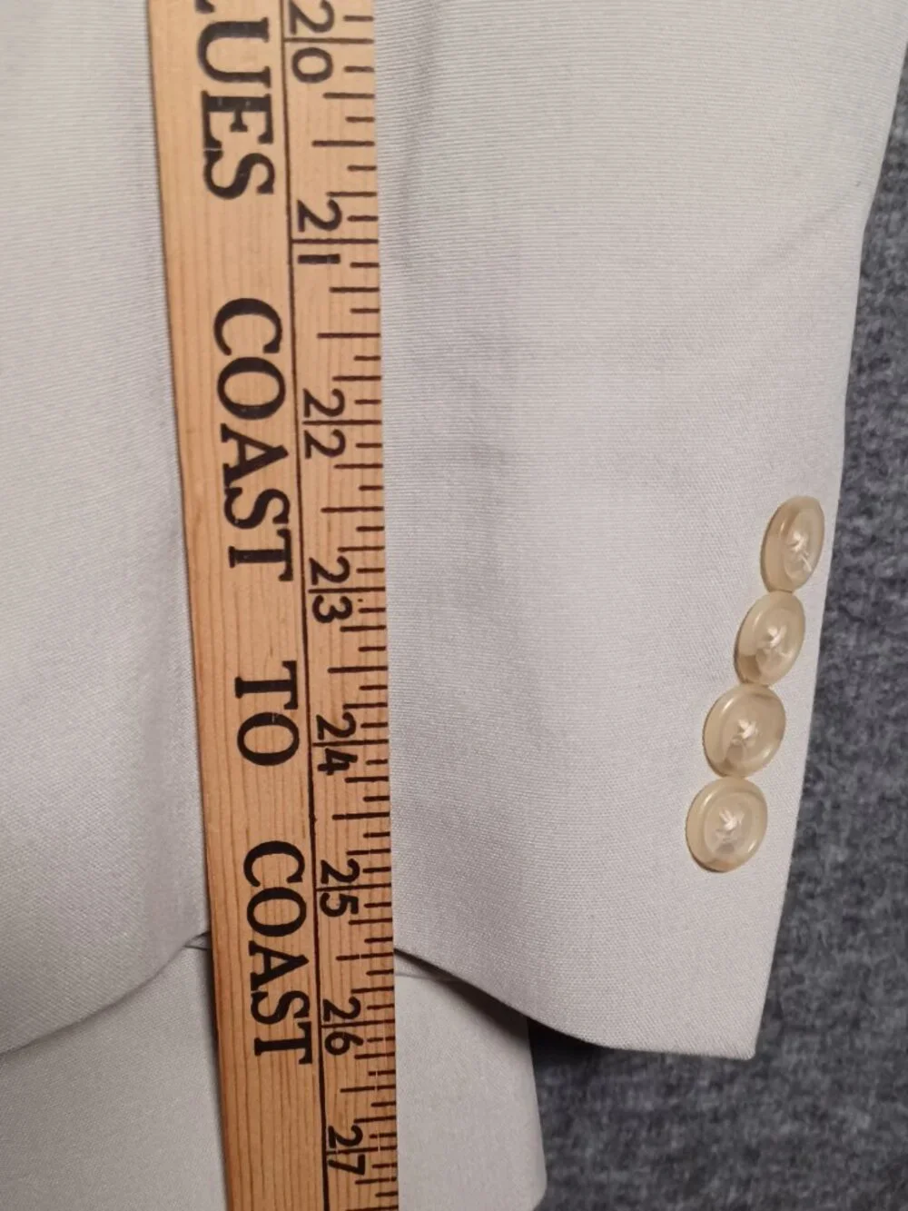 Nautica Blazer Men's 44R Beige Sport Coat Jacket Casual Business Silk